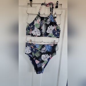 Hobie Floral High-Waisted Bikini Set